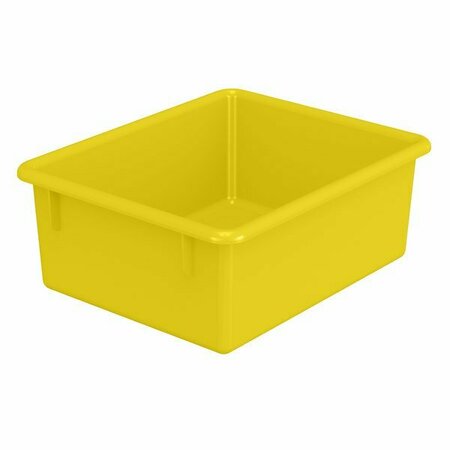 JONTI-CRAFT 8004JC 13 1/2'' x 8 5/8'' Yellow Plastic Cubbie Tray for Cubbie-Tray Storage Units 5318004